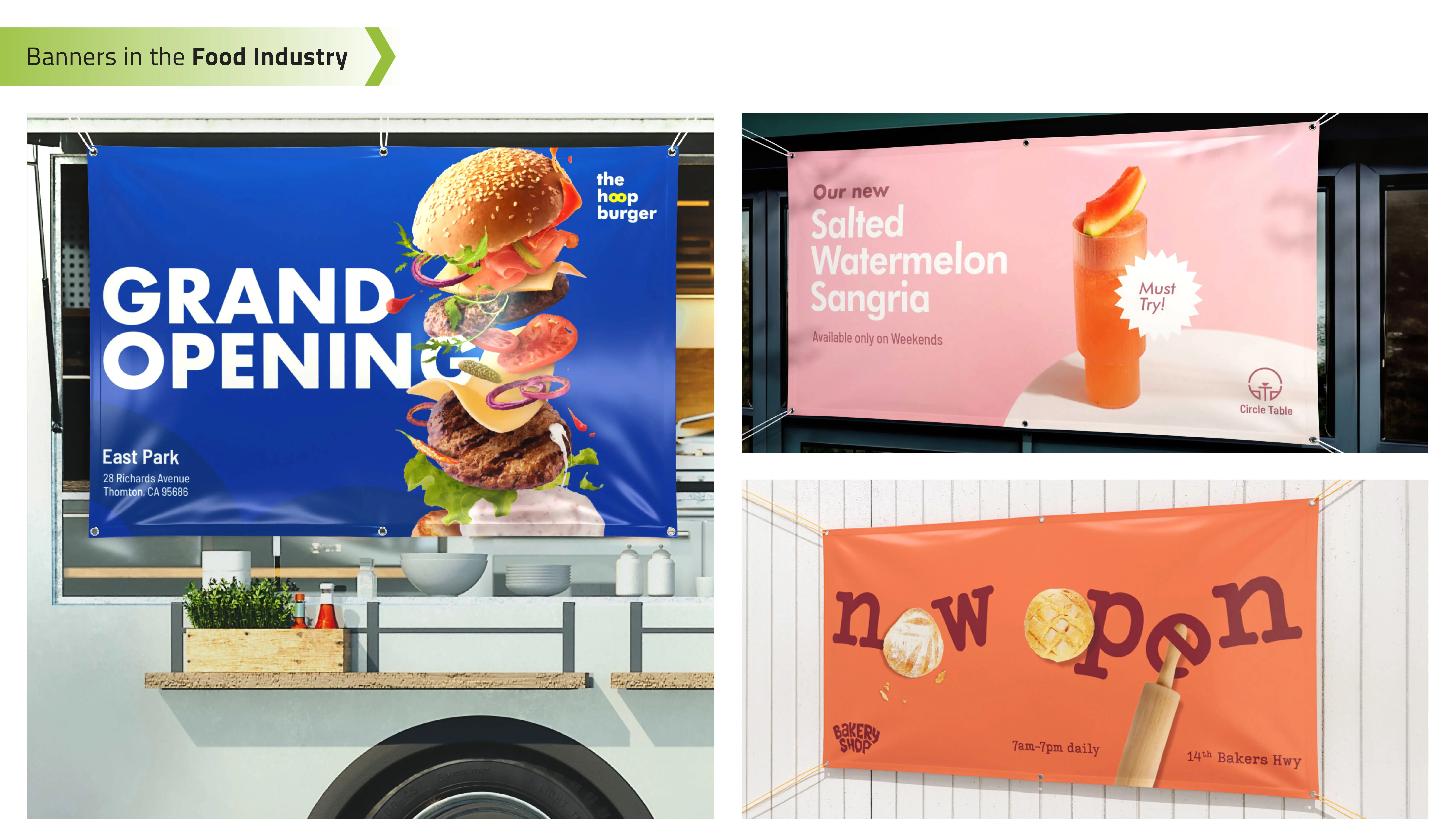 Banners in the Food Industry